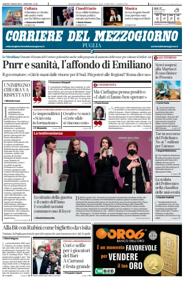 Corriere del Mezzogiorno (Puglia) - 7 Apr 2022
