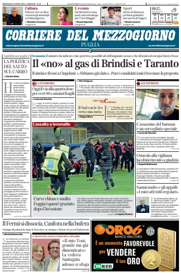 Corriere del Mezzogiorno (Puglia) - 13 Apr 2022