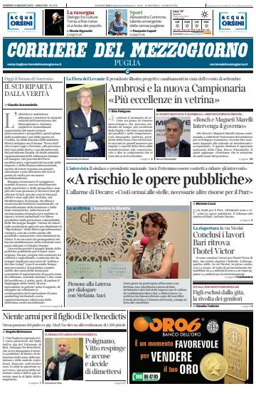 Corriere del Mezzogiorno (Puglia) - 13 May 2022