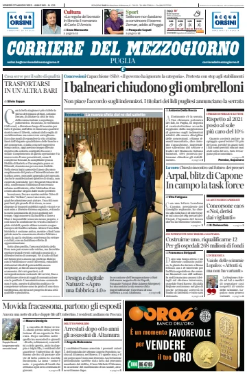 Corriere del Mezzogiorno (Puglia) - 27 May 2022