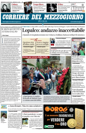 Corriere del Mezzogiorno (Puglia) - 13 Jul 2022