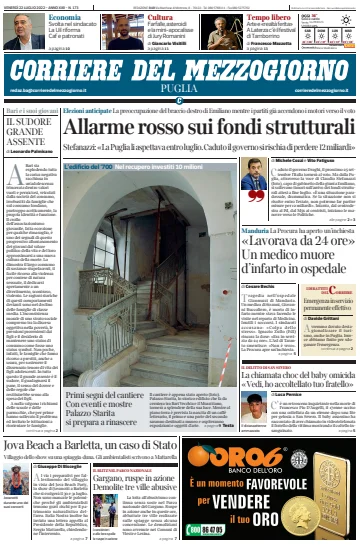 Corriere del Mezzogiorno (Puglia) - 22 Jul 2022