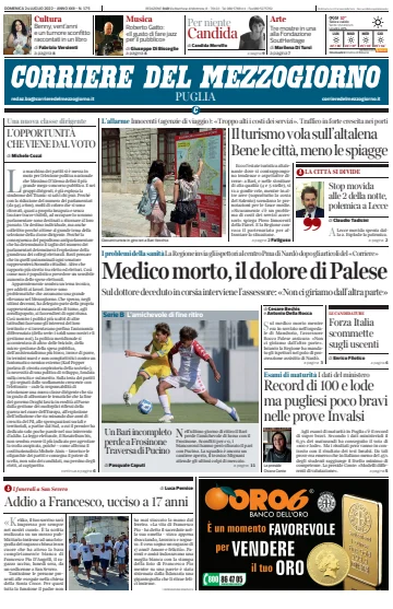 Corriere del Mezzogiorno (Puglia) - 24 Jul 2022