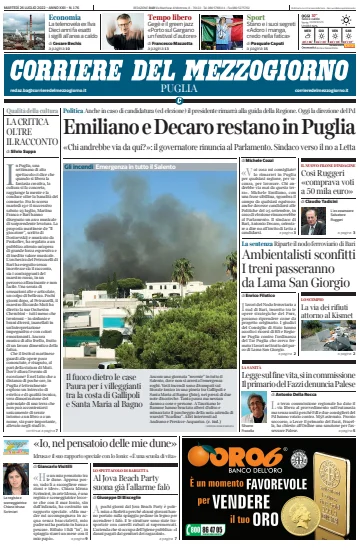 Corriere del Mezzogiorno (Puglia) - 26 Jul 2022