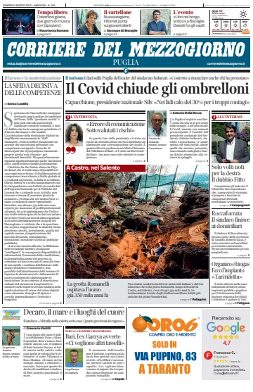 Corriere del Mezzogiorno (Puglia) - 5 Aug 2022