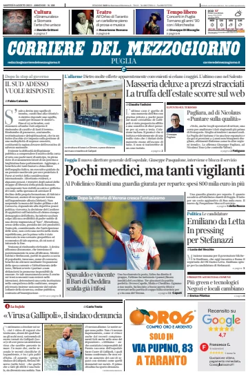 Corriere del Mezzogiorno (Puglia) - 9 Aug 2022