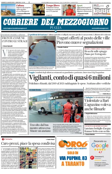 Corriere del Mezzogiorno (Puglia) - 12 Aug 2022