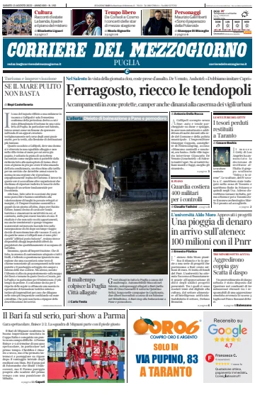 Corriere del Mezzogiorno (Puglia) - 13 Aug 2022