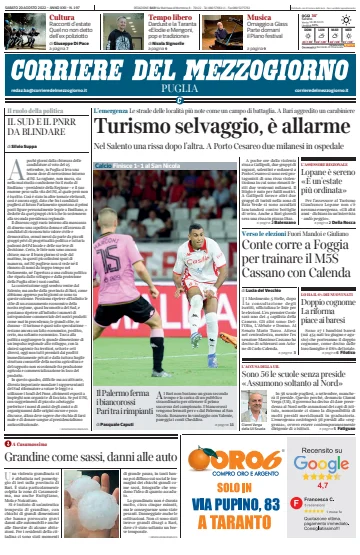 Corriere del Mezzogiorno (Puglia) - 20 Aug 2022