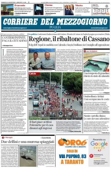 Corriere del Mezzogiorno (Puglia) - 21 Aug 2022
