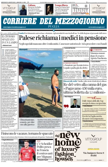 Corriere del Mezzogiorno (Puglia) - 31 Aug 2022