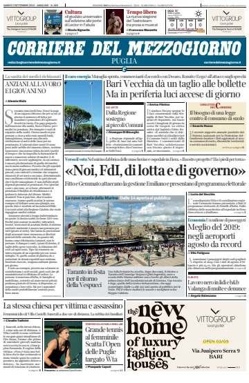 Corriere del Mezzogiorno (Puglia) - 3 Sep 2022