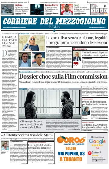 Corriere del Mezzogiorno (Puglia) - 7 Sep 2022