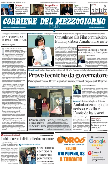 Corriere del Mezzogiorno (Puglia) - 9 Sep 2022