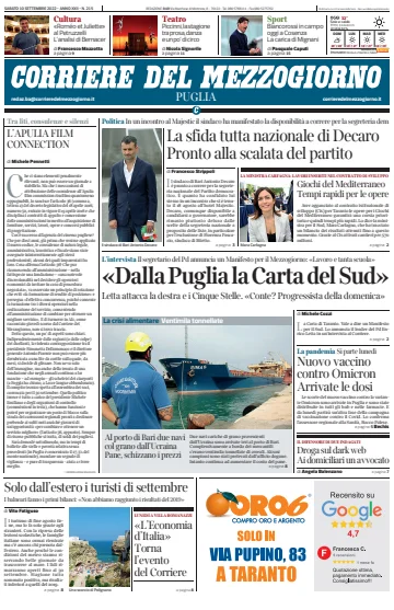 Corriere del Mezzogiorno (Puglia) - 10 Sep 2022