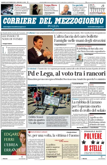 Corriere del Mezzogiorno (Puglia) - 16 Sep 2022