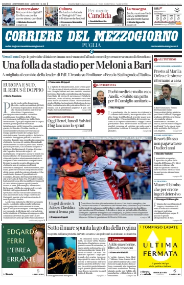 Corriere del Mezzogiorno (Puglia) - 18 Sep 2022