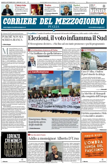Corriere del Mezzogiorno (Puglia) - 24 Sep 2022