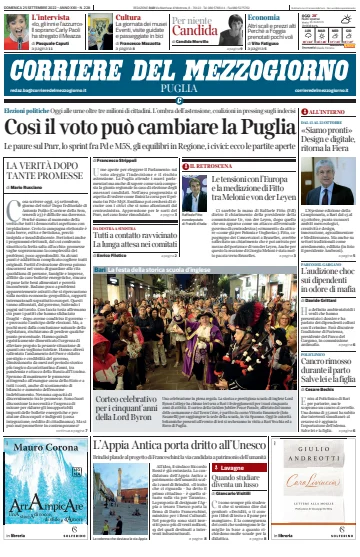 Corriere del Mezzogiorno (Puglia) - 25 Sep 2022