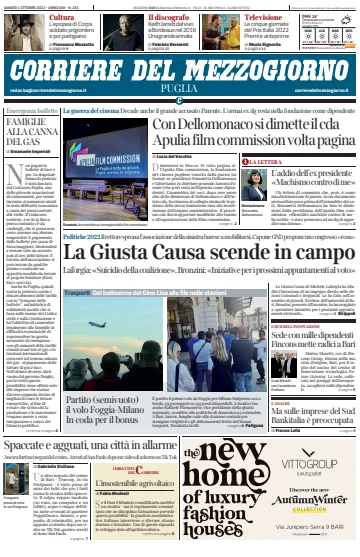 Corriere del Mezzogiorno (Puglia) - 1 Oct 2022