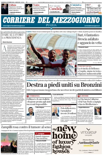 Corriere del Mezzogiorno (Puglia) - 2 Oct 2022