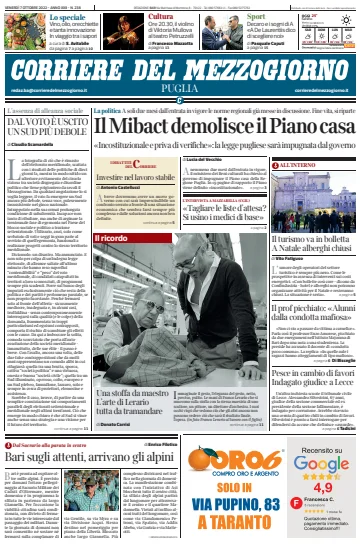 Corriere del Mezzogiorno (Puglia) - 7 Oct 2022