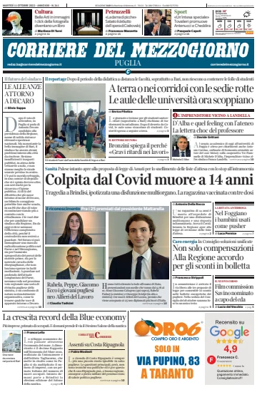Corriere del Mezzogiorno (Puglia) - 11 Oct 2022