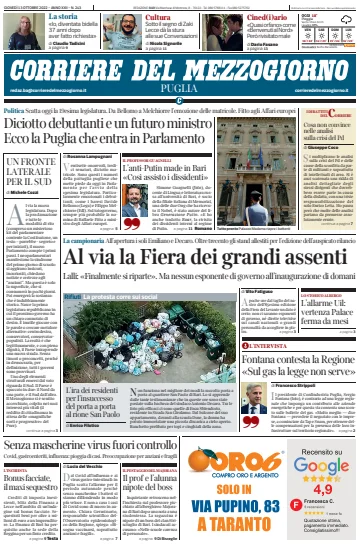 Corriere del Mezzogiorno (Puglia) - 13 Oct 2022