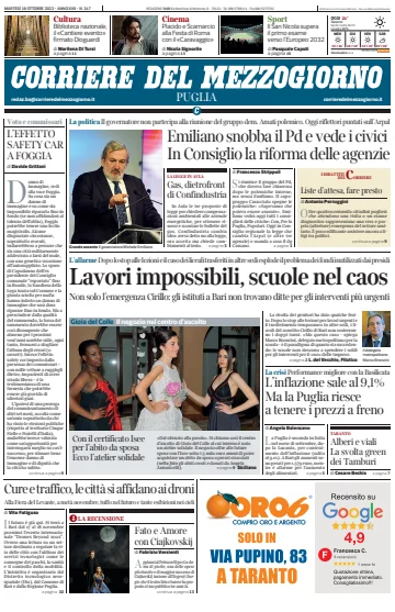 Corriere del Mezzogiorno (Puglia) - 18 Oct 2022