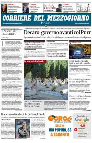 Corriere del Mezzogiorno (Puglia) - 23 Oct 2022