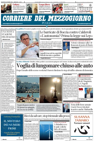 Corriere del Mezzogiorno (Puglia) - 25 Oct 2022