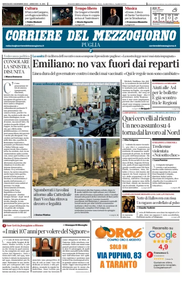 Corriere del Mezzogiorno (Puglia) - 2 Nov 2022