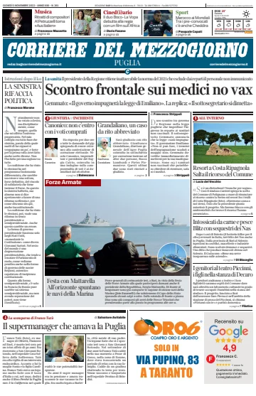 Corriere del Mezzogiorno (Puglia) - 3 Nov 2022