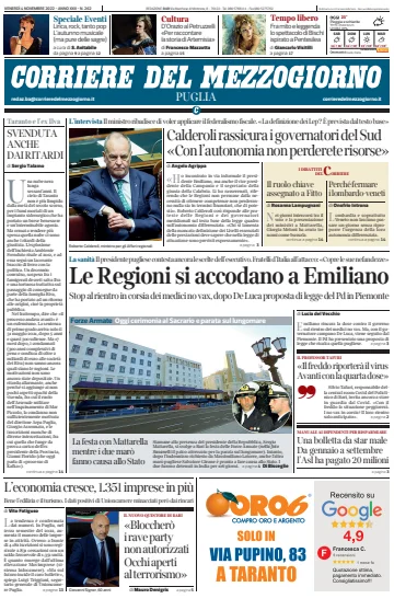 Corriere del Mezzogiorno (Puglia) - 4 Nov 2022