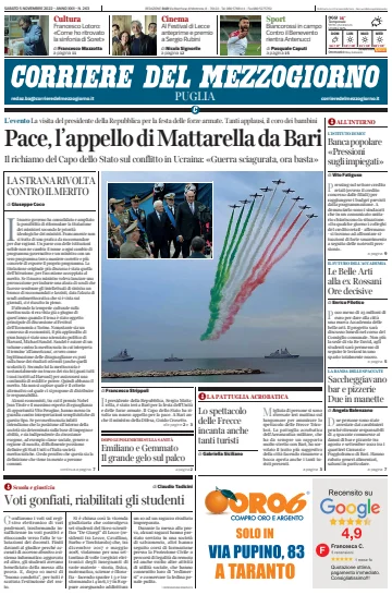 Corriere del Mezzogiorno (Puglia) - 5 Nov 2022