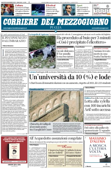 Corriere del Mezzogiorno (Puglia) - 8 Nov 2022