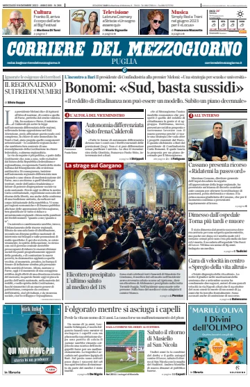 Corriere del Mezzogiorno (Puglia) - 9 Nov 2022