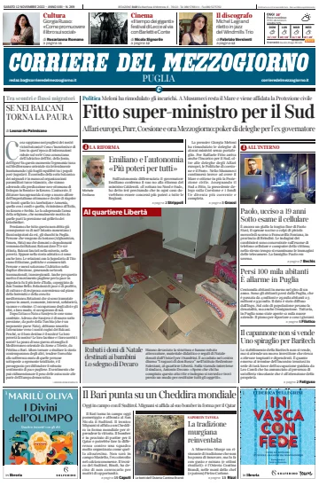 Corriere del Mezzogiorno (Puglia) - 12 Nov 2022