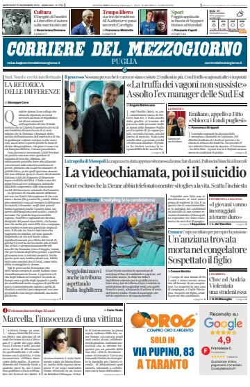 Corriere del Mezzogiorno (Puglia) - 23 Nov 2022