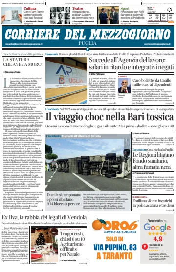 Corriere del Mezzogiorno (Puglia) - 30 Nov 2022