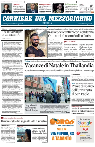Corriere del Mezzogiorno (Puglia) - 2 Dec 2022