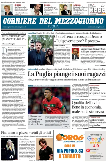 Corriere del Mezzogiorno (Puglia) - 13 Dec 2022