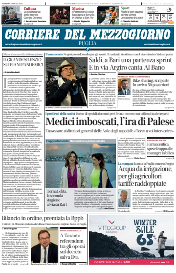 Corriere del Mezzogiorno (Puglia) - 6 Jan 2023