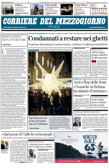 Corriere del Mezzogiorno (Puglia) - 7 Jan 2023