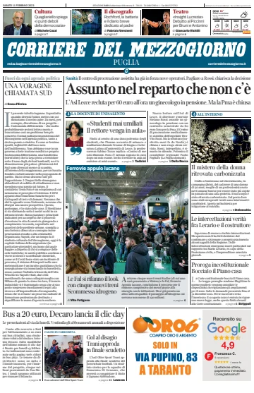 Corriere del Mezzogiorno (Puglia) - 11 Feb 2023