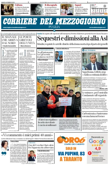 Corriere del Mezzogiorno (Puglia) - 18 Feb 2023