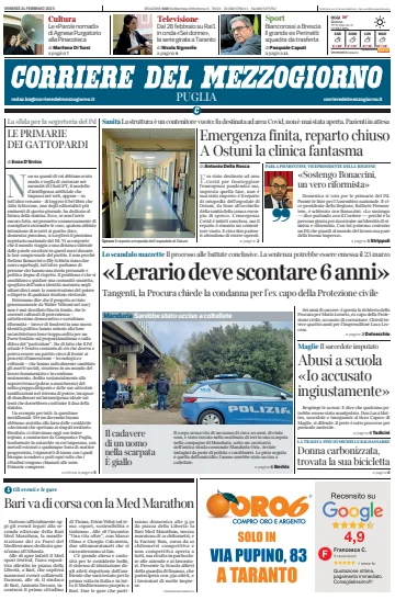 Corriere del Mezzogiorno (Puglia) - 24 Feb 2023