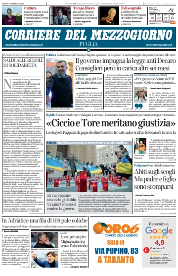 Corriere del Mezzogiorno (Puglia) - 25 Feb 2023
