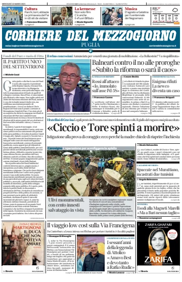 Corriere del Mezzogiorno (Puglia) - 22 Mar 2023