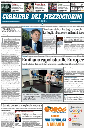 Corriere del Mezzogiorno (Puglia) - 12 Apr 2023